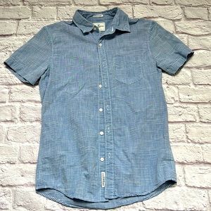 American eagle men’s blue/white dress shirt